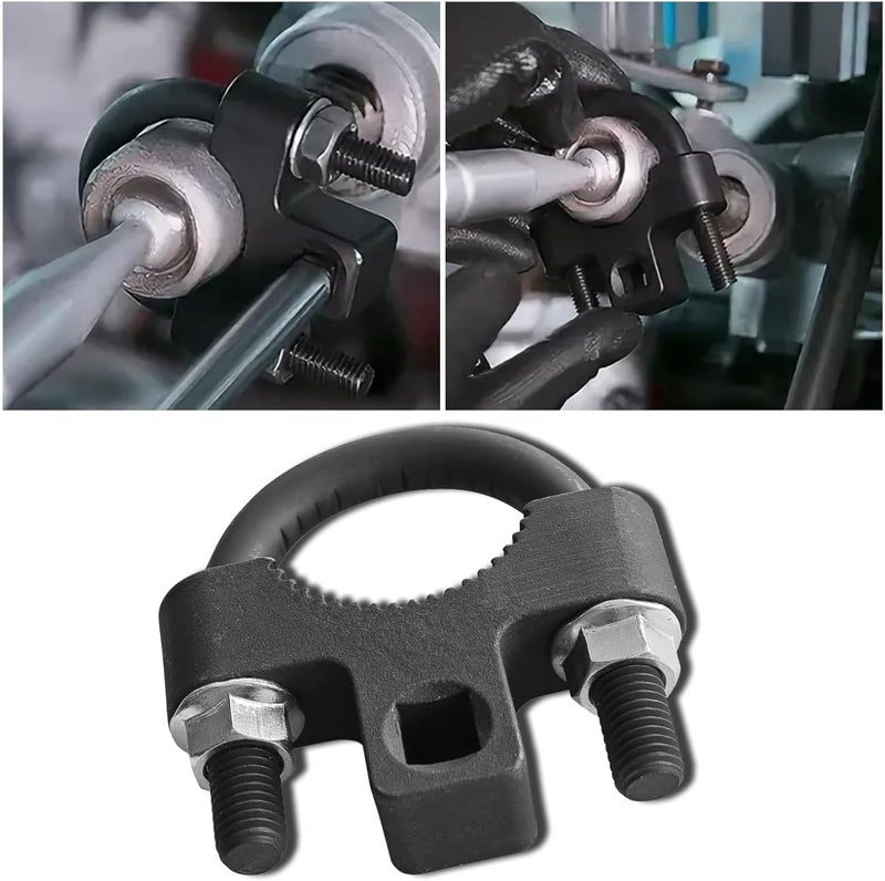 Couslcd Inner Tie Rod Removal Tool,with Non-Slip Teeth for Inner Tie Rod Removal and Installation Inner Tie Rod Tool Inner Tie Rod U-Wrench,3/8" Carbon Steel Inner Low Profile Tool for Car Chassis Rocker - Image 1